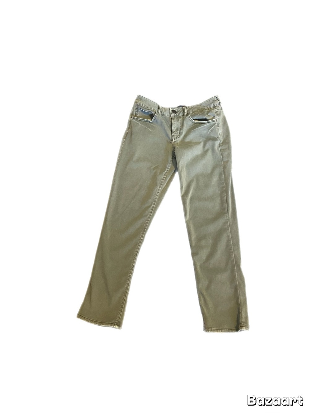American Eagle Outfitters Olive Straight-Leg Jeans
